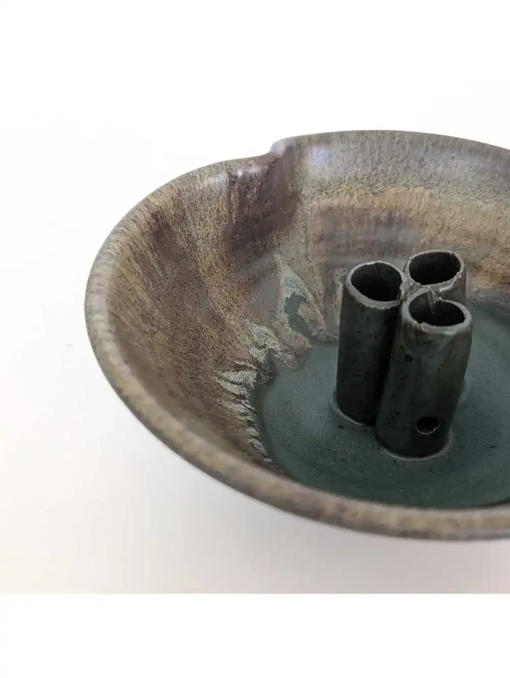 Vintage Studio Pottery Ikebana Flower Vase